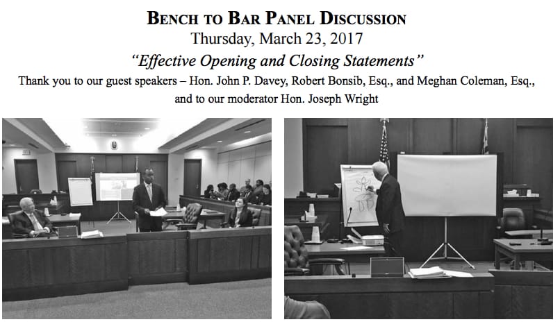 Opening Statement - Bench-Bar